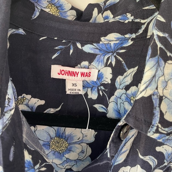 "Magnolia Grace" Johnny Was Floral Ruffle Sleeve Boho Midi Dress XS - Picture 6 of 11